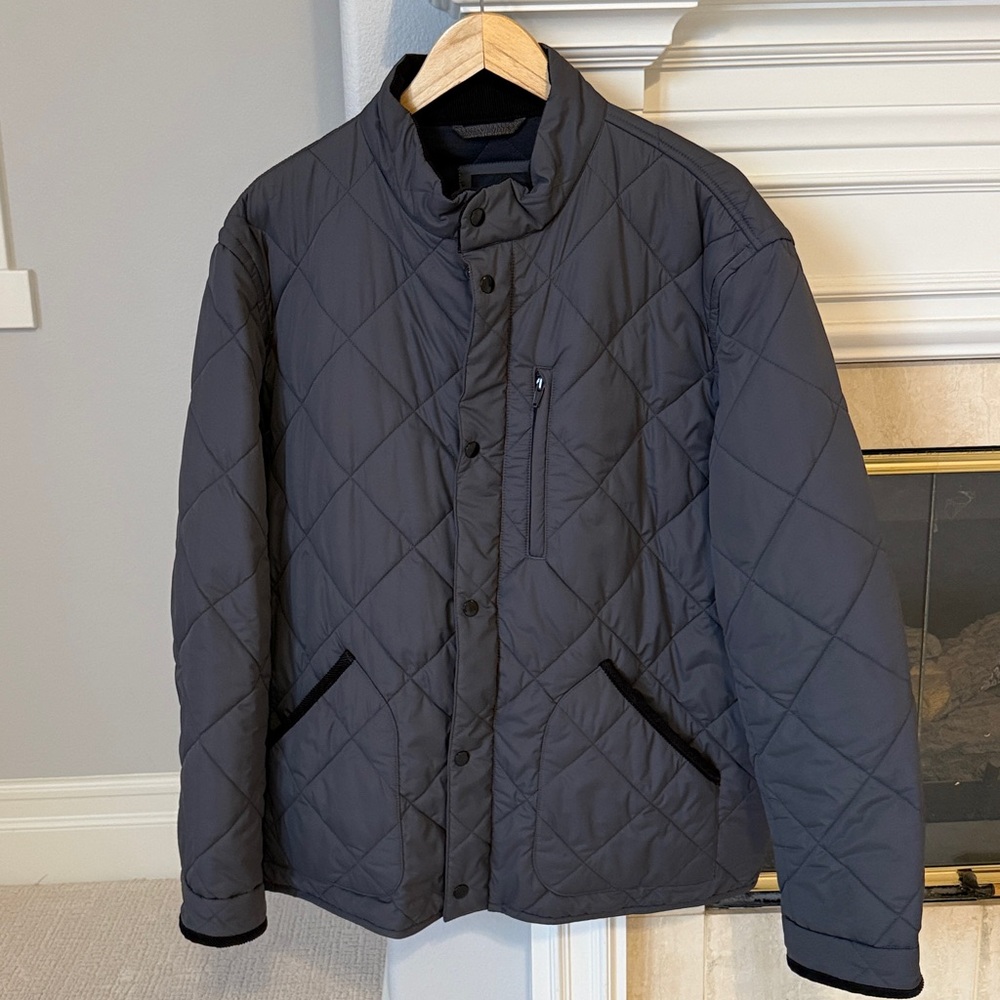 J. Crew Men’s Gray Quilted Sussex Jacket
